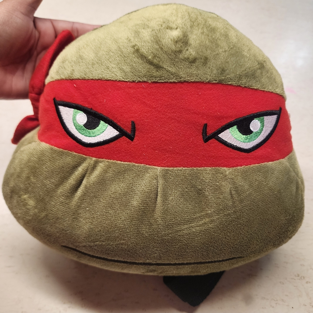Nickelodeon Green and Red Ninja Turtle Plush Bag